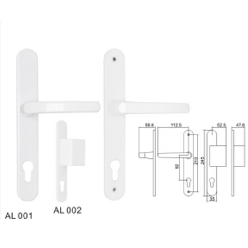 ALT003 panneau de fer/poignée de porte en alliage de zinc