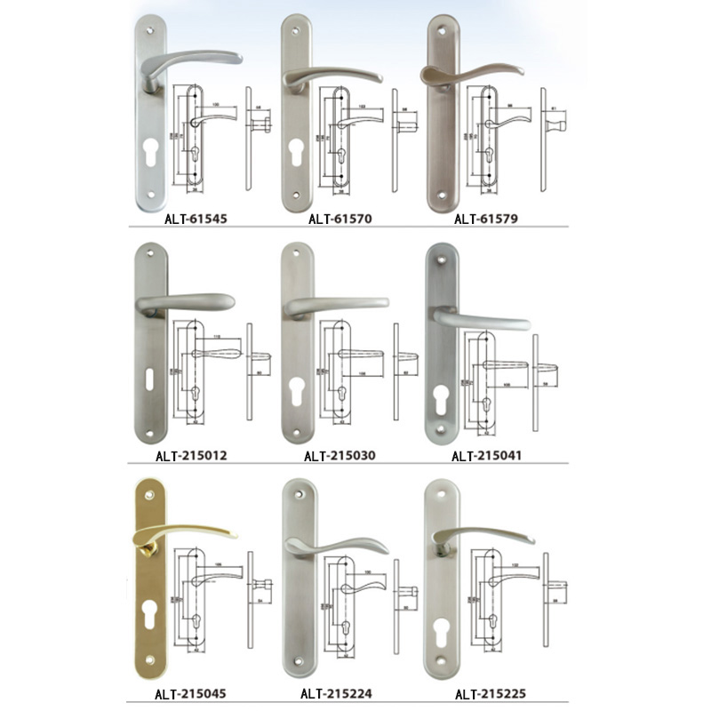 ALT002 ​​Poignée de porte à panneau en aluminium