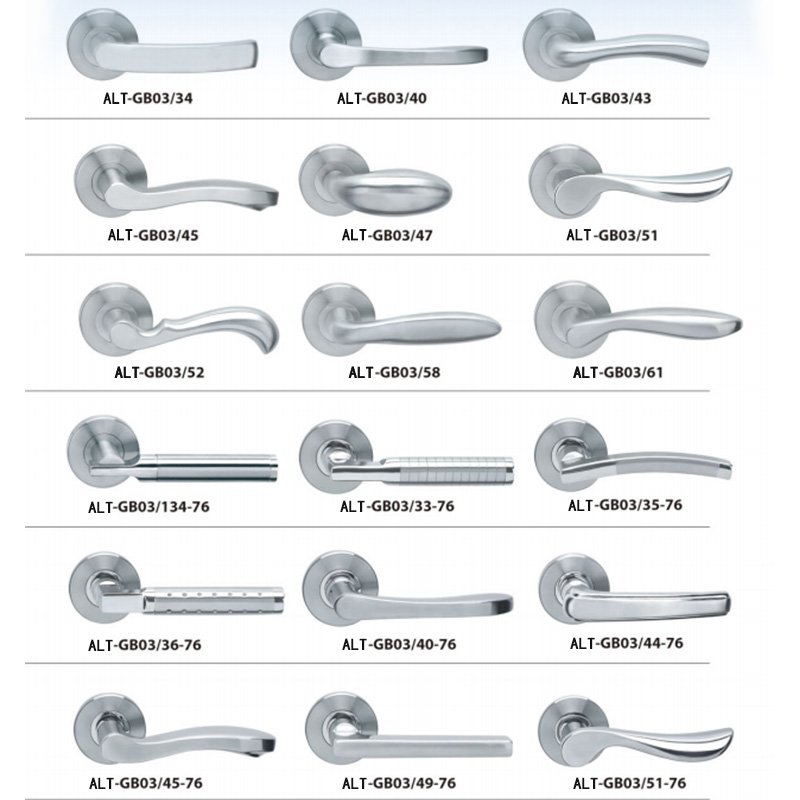 ALT001 Poignée de porte à panneau en acier inoxydable